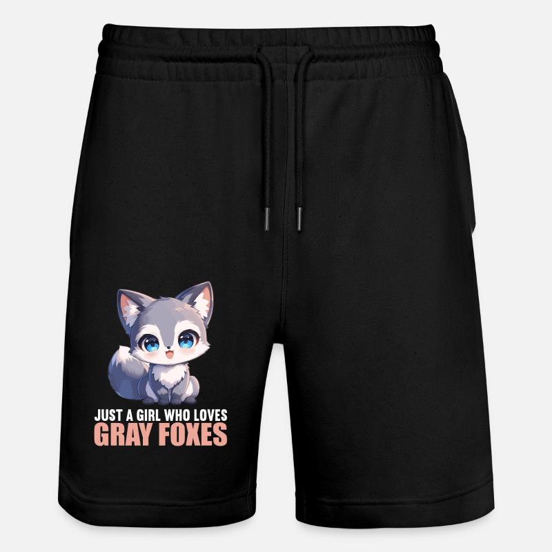 Renards gris Renard gris - Short de jogging bio TRAINER Stanley/Stella unisexe - noir