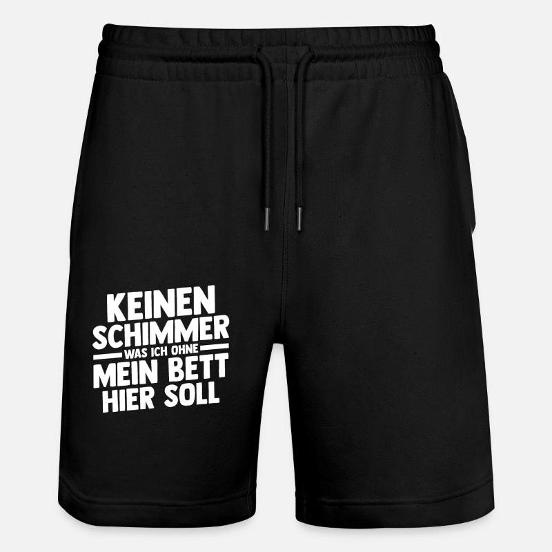 Lève-tard Shlafen paresseux - Short de jogging bio TRAINER Stanley/Stella unisexe - noir