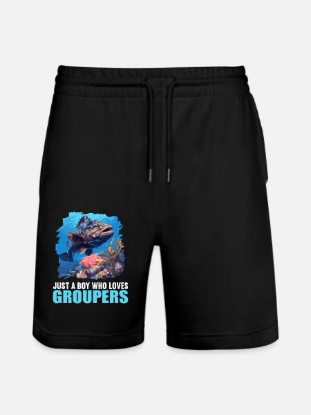 mérou mérou - Short de jogging bio TRAINER Stanley/Stella unisexe - noir