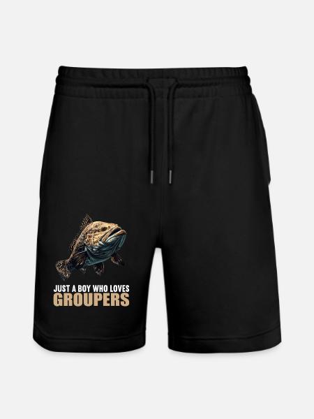 Zackenbarsche Zackenbarsch - Stanley/Stella Unisex Bio Joggingshorts Trainer - Schwarz