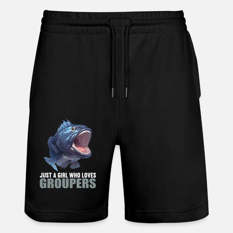 mérou mérou - Short de jogging bio TRAINER Stanley/Stella unisexe - noir