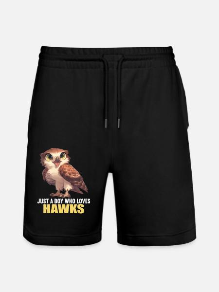 Falcon Falcon - Stanley/Stella Trainer Unisex Organic Jogging Shorts - black