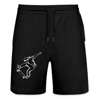 FRAPPANT - Short de jogging bio TRAINER Stanley/Stella unisexe - noir - Devant - Nik (191cm) & Marisol (170cm)