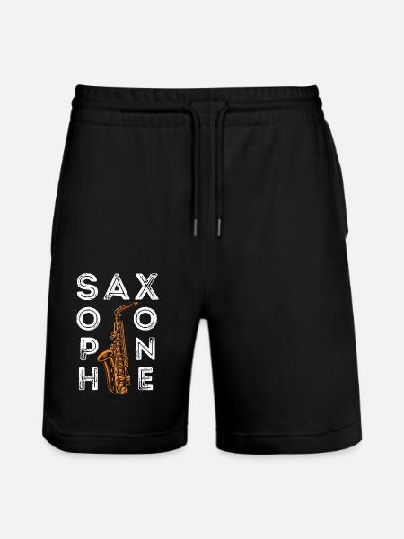 Saxophone Saxophone - Stanley/Stella Unisex Bio Joggingshorts Trainer - Schwarz