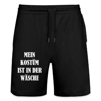 Carnival Costume Women's Gift Carnival Carnival - Stanley/Stella Trainer Unisex Organic Jogging Shorts - black - Front - Nik (191cm) & Marisol (170cm)