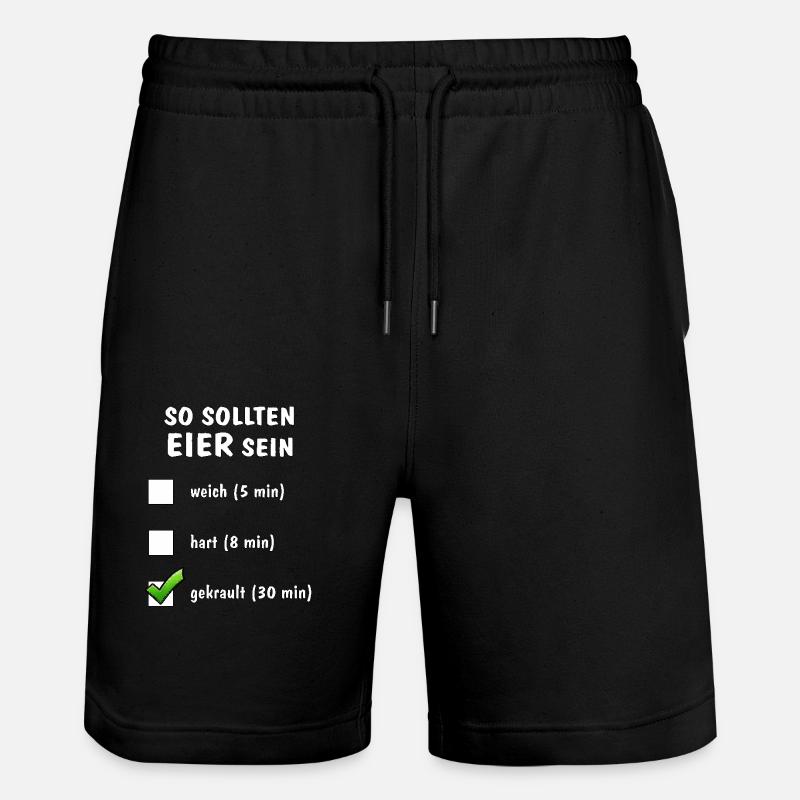 SO SOLLTEN EIER SEIN - Stanley/Stella Unisex Bio Joggingshorts Trainer - Schwarz