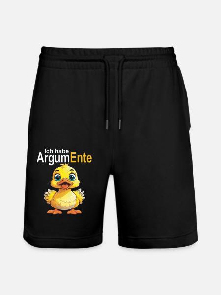 Ich habe ArgumEnte - Stanley/Stella Unisex Bio Joggingshorts Trainer - Schwarz
