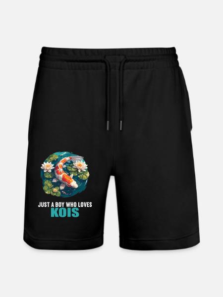 Koi Koi Carp - Stanley/Stella Trainer Unisex Organic Jogging Shorts - black