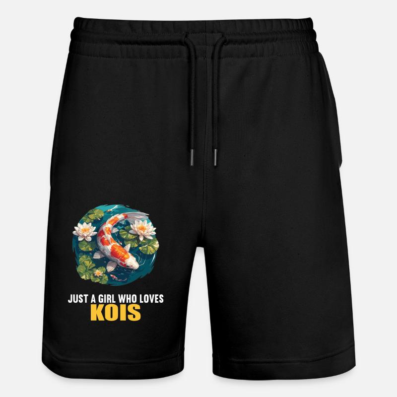Kois Koi Karpfen - Stanley/Stella Unisex Bio Joggingshorts Trainer  - Schwarz