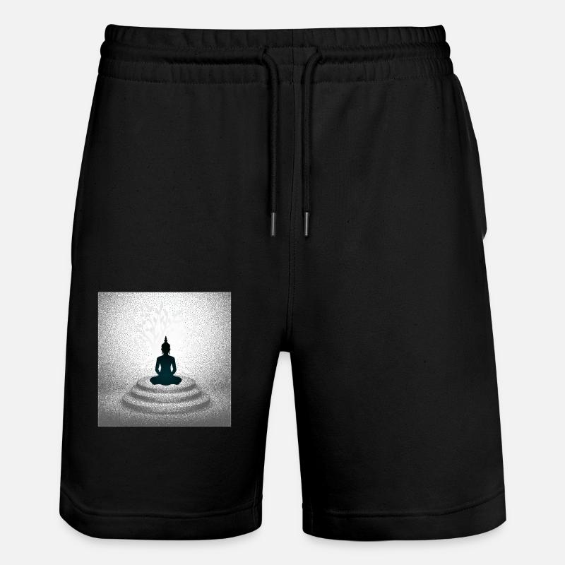 Meditierender Bouddha méditant Bouddha - Short de jogging bio TRAINER Stanley/Stella unisexe - noir