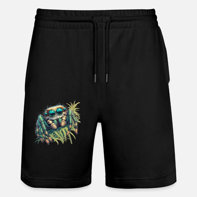 Araignée sauteuse Springspinnen Springspinne - Short de jogging bio TRAINER Stanley/Stella unisexe - noir