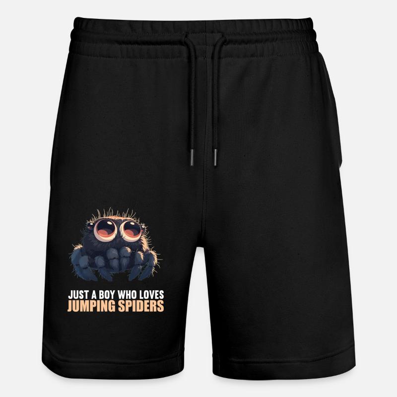 Araignée sauteuse Springspinnen Springspinne - Short de jogging bio TRAINER Stanley/Stella unisexe - noir