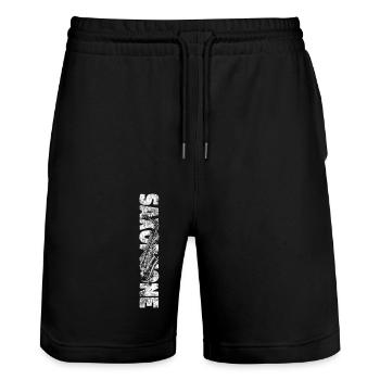 Saxophone Saxophone - Stanley/Stella Unisex Bio Joggingshorts Trainer  - Schwarz - Vorne - Nik (191cm) & Marisol (170cm)