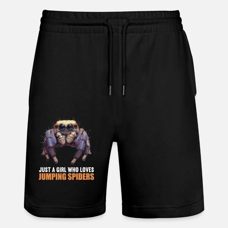Araignée sauteuse Springspinnen Springspinne - Short de jogging bio TRAINER Stanley/Stella unisexe - noir