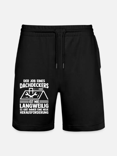 Master Roofer Roofer - Stanley/Stella Trainer Unisex Organic Jogging Shorts - black