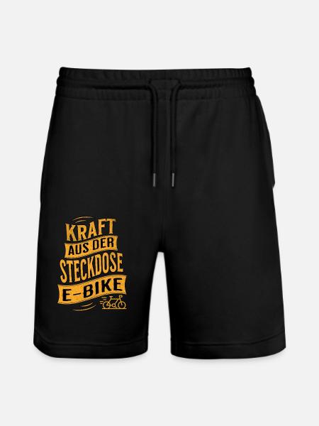 E-Bike E-Biker - Stanley/Stella Unisex Bio Joggingshorts Trainer  - Schwarz