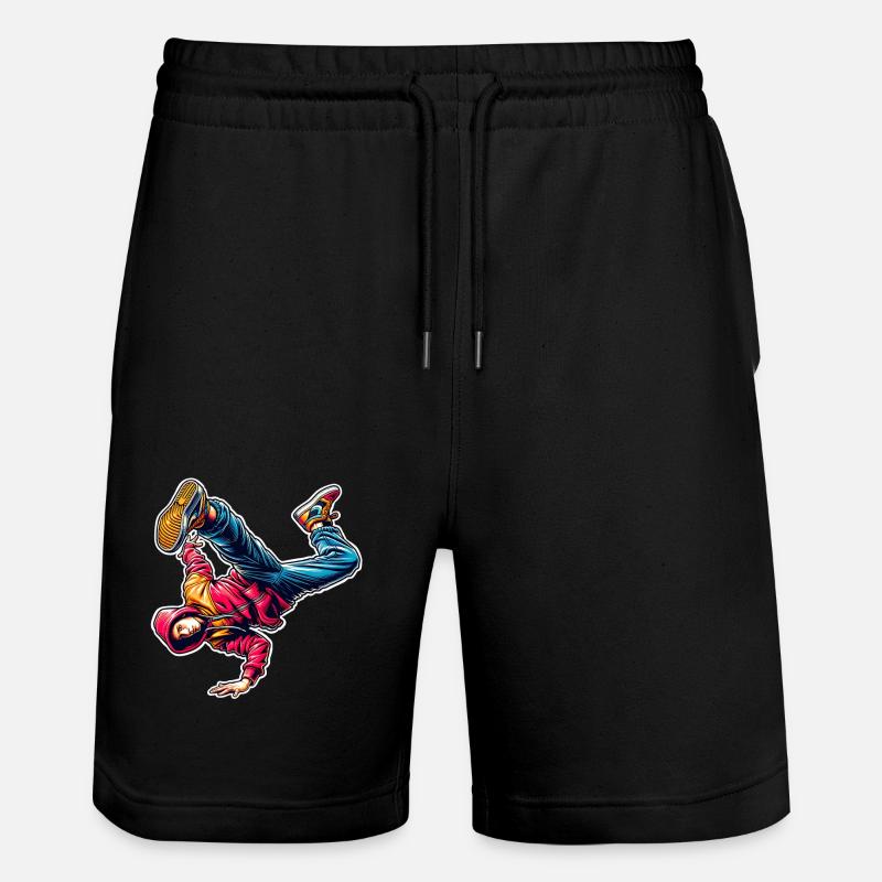 Breakdance - Short de jogging bio TRAINER Stanley/Stella unisexe - noir