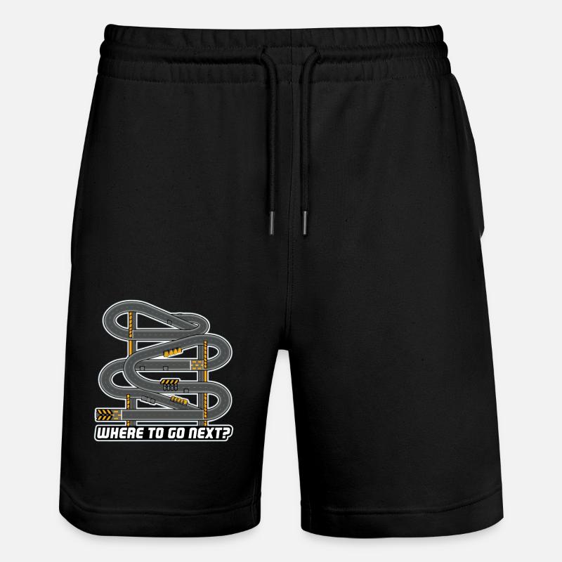 WHERE TO GO NEXT - Stanley/Stella Trainer Unisex Organic Jogging Shorts - black