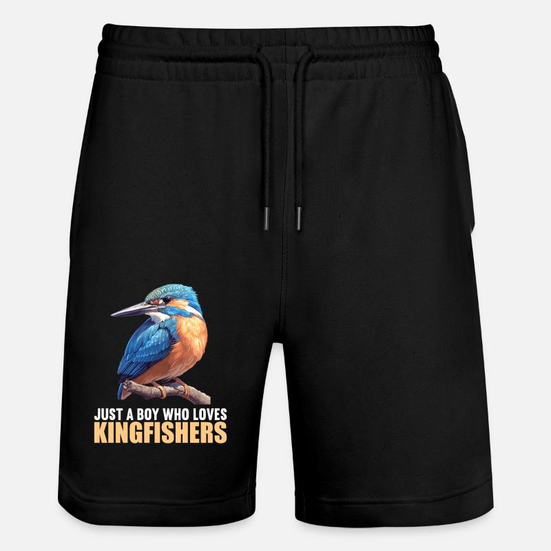 Eisvögel Eisvogel - Stanley/Stella Unisex Bio Joggingshorts Trainer  - Schwarz