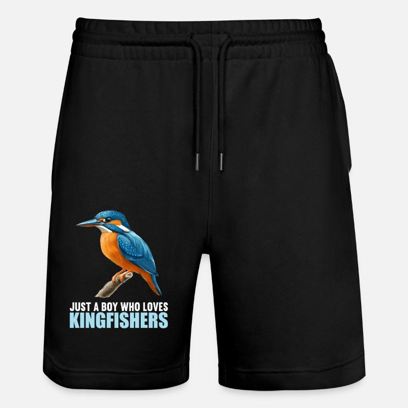 Eisvögel Eisvogel - Stanley/Stella Unisex Bio Joggingshorts Trainer  - Schwarz