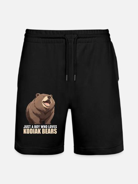 Kodiak Bear Kodiak Bear - Stanley/Stella Trainer Unisex Organic Jogging Shorts - black