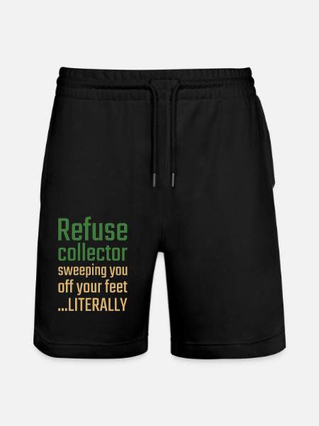 Rabouier Saint-Valentin Vous balaie - Short de jogging bio TRAINER Stanley/Stella unisexe - noir