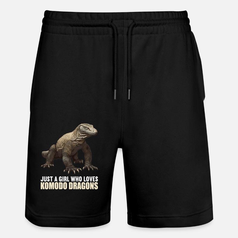 Komodowarane Komodowaran - Stanley/Stella Unisex Bio Joggingshorts Trainer  - Schwarz