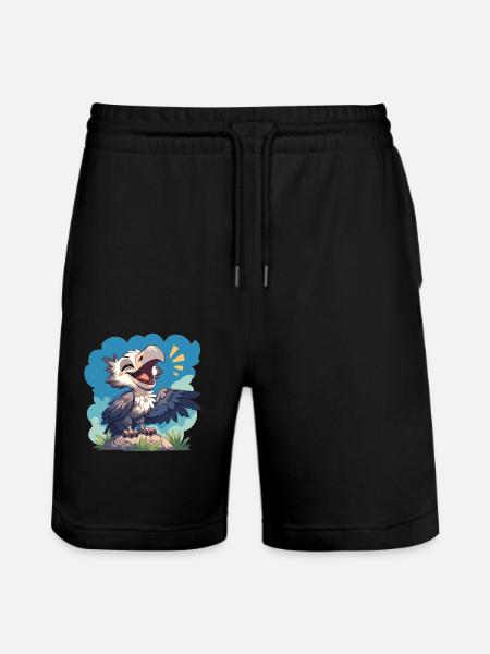 Vulture Geier - Stanley/Stella Unisex Bio Joggingshorts Trainer - Schwarz