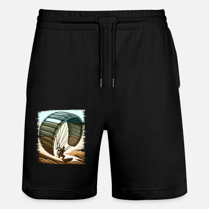 Kitesurf Kitesurfer Kiteboard - Short de jogging bio TRAINER Stanley/Stella unisexe - noir