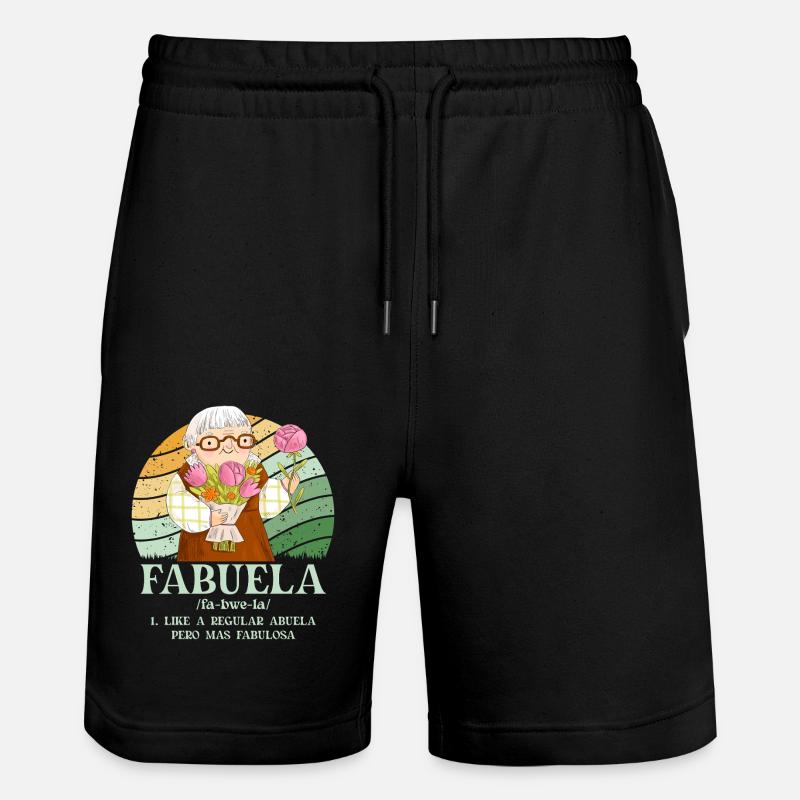 Fabuela - Short de jogging bio TRAINER Stanley/Stella unisexe - noir