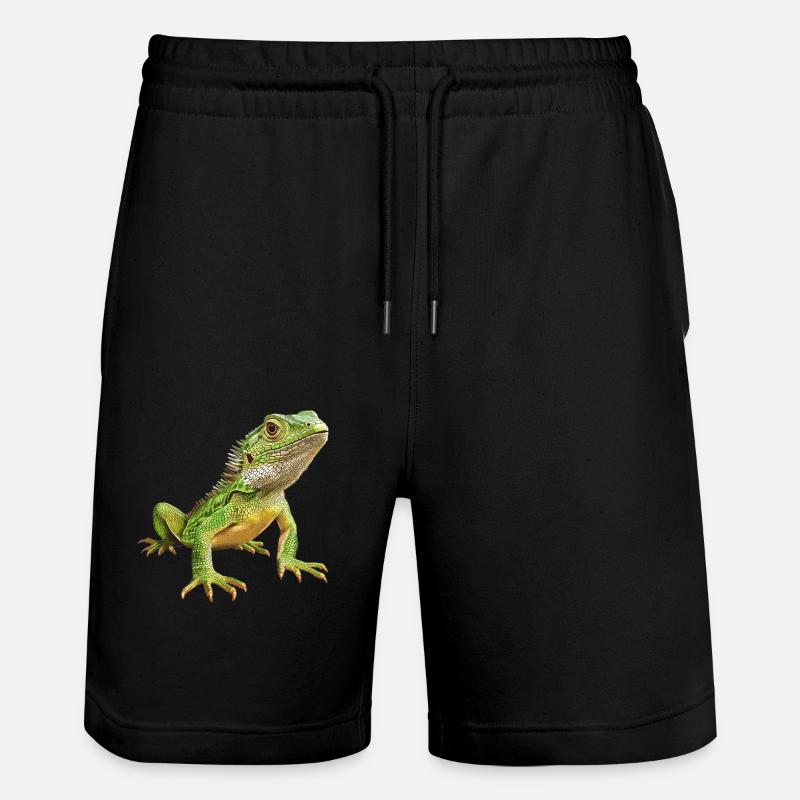 Lizards Lizard - Stanley/Stella Trainer Unisex Organic Jogging Shorts - black