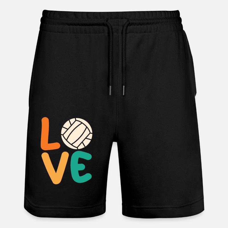 Joueurs de handball Handball - Short de jogging bio TRAINER Stanley/Stella unisexe - noir