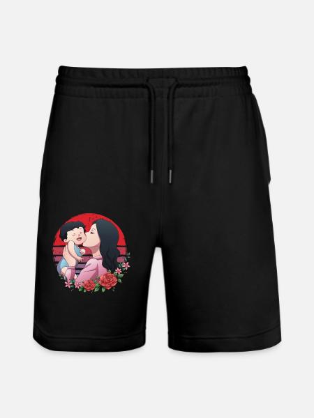 Maman de la fée Une - Short de jogging bio TRAINER Stanley/Stella unisexe - noir