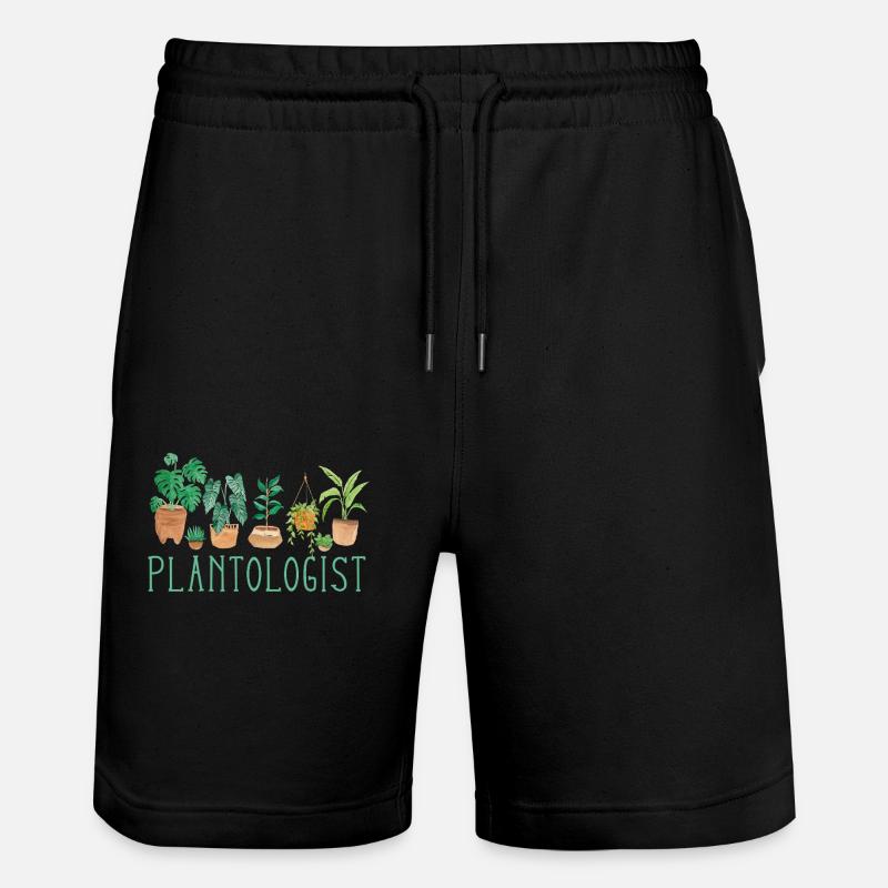 Amoureux des plantes Jardinier Planologue - Short de jogging bio TRAINER Stanley/Stella unisexe - noir