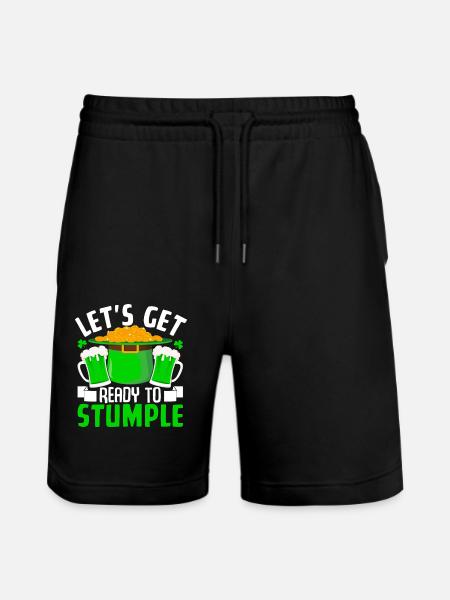 Let's get ready to Stumple - Stanley/Stella Trainer Unisex Organic Jogging Shorts - black