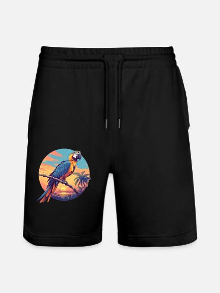 Macaw's Era - Stanley/Stella Trainer Unisex Organic Jogging Shorts - black