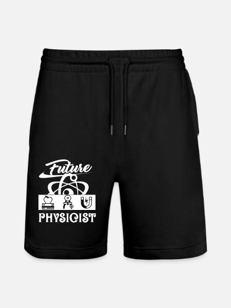 Physicist Future Physicist - Stanley/Stella Trainer Unisex Organic Jogging Shorts - black