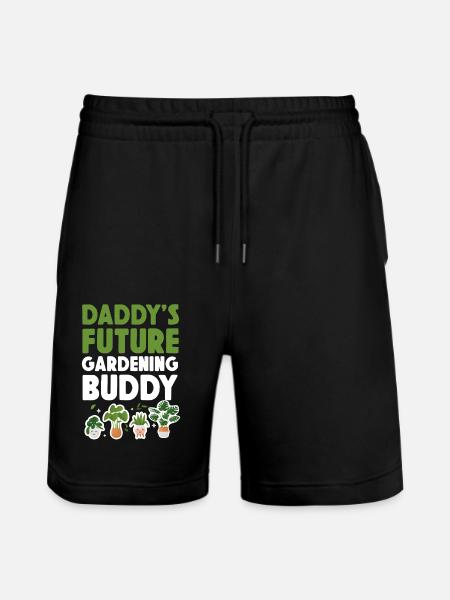 Plant Lover Gardening Daddy's - Stanley/Stella Trainer Unisex Organic Jogging Shorts - black