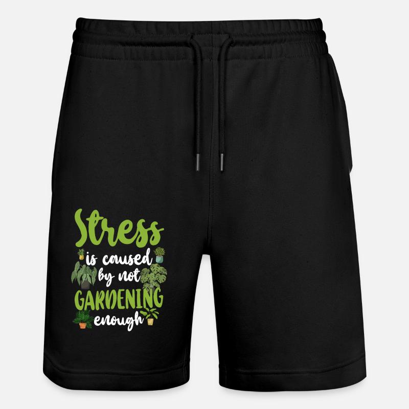 Le stress du jardinage est - Short de jogging bio TRAINER Stanley/Stella unisexe - noir