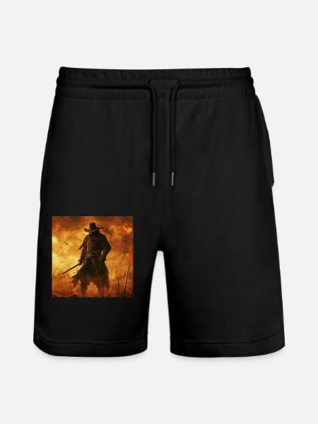 Cowboy - Stanley/Stella Unisex Bio Joggingshorts Trainer - Schwarz
