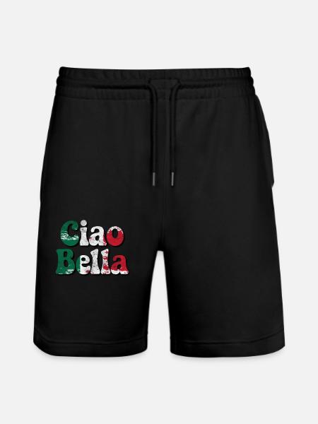 Ciao Bella - Stanley/Stella Trainer Unisex Organic Jogging Shorts - black