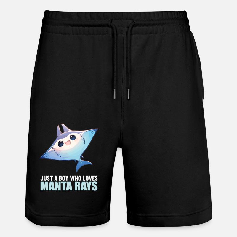 Manta Rays Manta Rays - Stanley/Stella Trainer Unisex Organic Jogging Shorts - black
