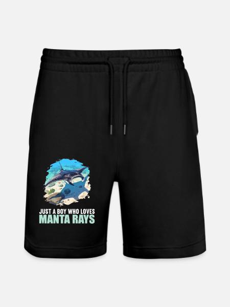 Manta Rays Manta Rays - Stanley/Stella Trainer Unisex Organic Jogging Shorts - black