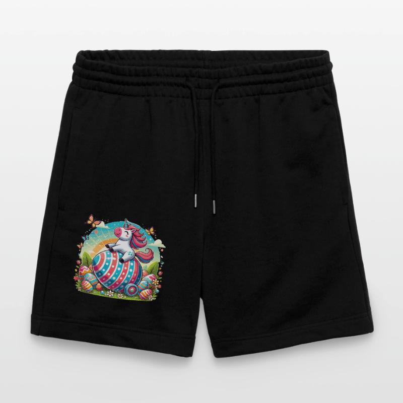 Easter Happy Easter Easter Bunny Easter Egg Spring Stanley/Stella Trainer Unisex Organic Jogging Shorts