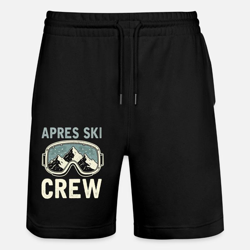 Apres Ski Crew - Stanley/Stella Unisex Bio Joggingshorts Trainer - Schwarz