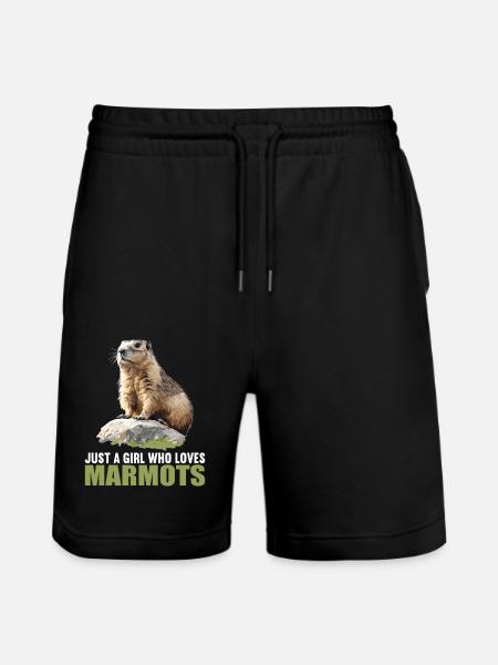 Marmots Groundhog - Stanley/Stella Trainer Unisex Organic Jogging Shorts - black