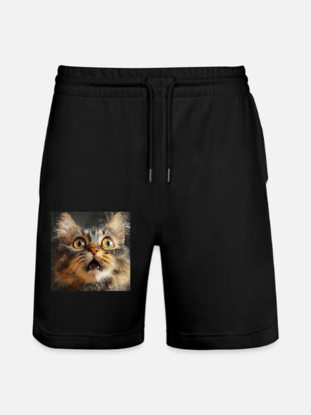 Maine Coon - Stanley/Stella Unisex Bio Joggingshorts Trainer - Schwarz