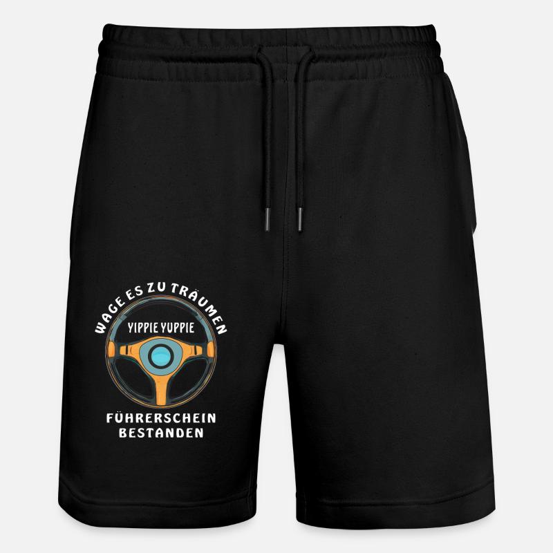 FÜHRERSCHEIN BESTANDEN - Stanley/Stella Unisex Bio Joggingshorts Trainer  - Schwarz