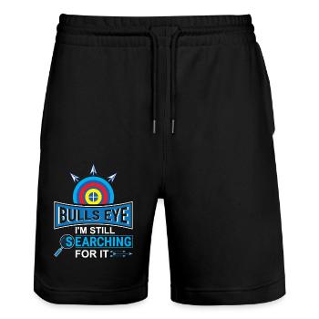 Bogenschießen Bogenschütze - Stanley/Stella Unisex Bio Joggingshorts Trainer  - Schwarz - Vorne - Nik (191cm) & Marisol (170cm)