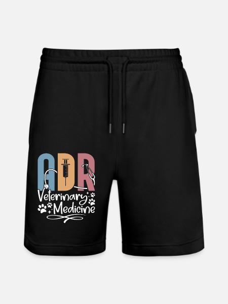 Veterinary Medicine Vet Design - Stanley/Stella Trainer Unisex Organic Jogging Shorts - black